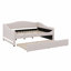 Full Size Upholstered Daybed With Light And Trundle-1320641506