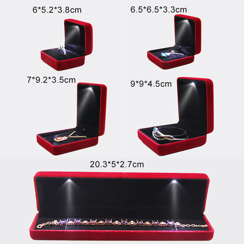 Boîte à bijoux de luxe, Rouge