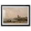 Le bateau échoué - Martin Johnson Heade, reproduction encadrée avec passe-partout et verre - 1863-620332447-620332103-620332131