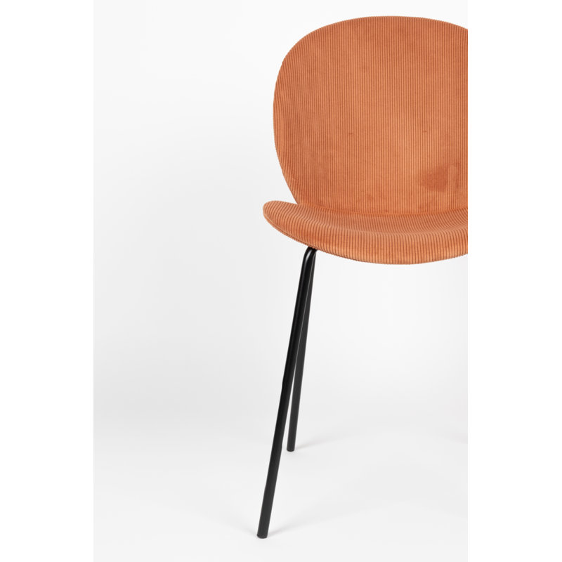 Bonnet Upholstered Dining Chair, Orange