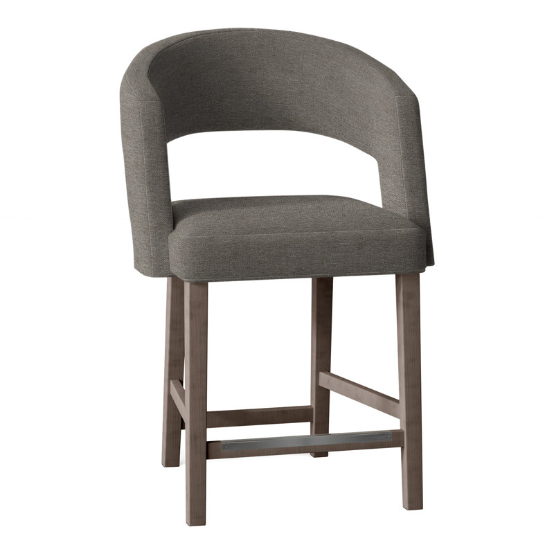 Tabouret de comptoir 26 po Bryant, Mica, Perigold somptueux chenille II ciel