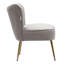 Dominique Velvet Wingback Chair-331984941