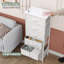 Commode pour femme 6 tiroirs Annyka, blanc-199589631