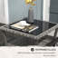 Table d'appoint en rotin Outsunny, table de bout d'extérieur avec tablette de rangement, cadre carré en aluminium, table basse avec plateau en verre trempé, sable-134497975