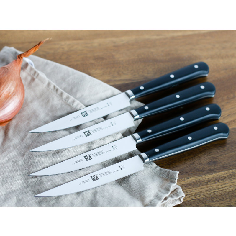 Zwilling Porterhouse 4-piece Steak Knife Set in Beechwood Box