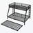 Metal Bed with Trundle-1743357150