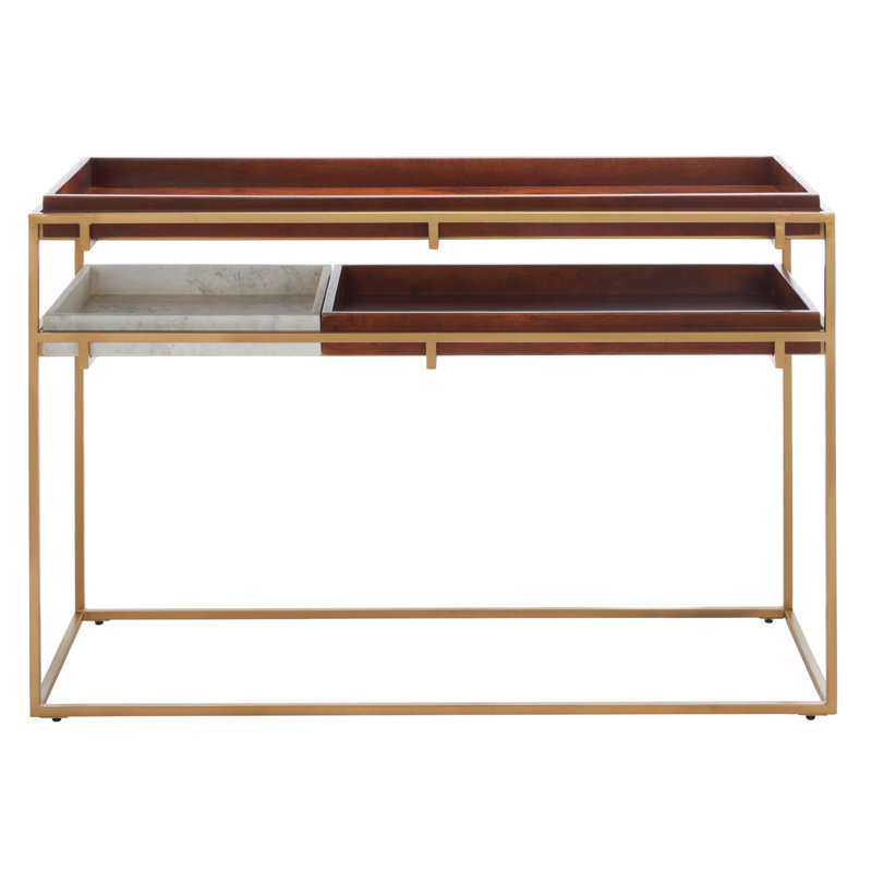 48'' Solid Wood Top Console Table