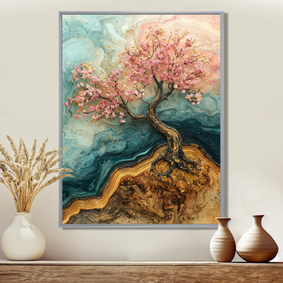 Fleur de cerisier doré jardin de Bea éphémère - art mural cerisier en fleurs