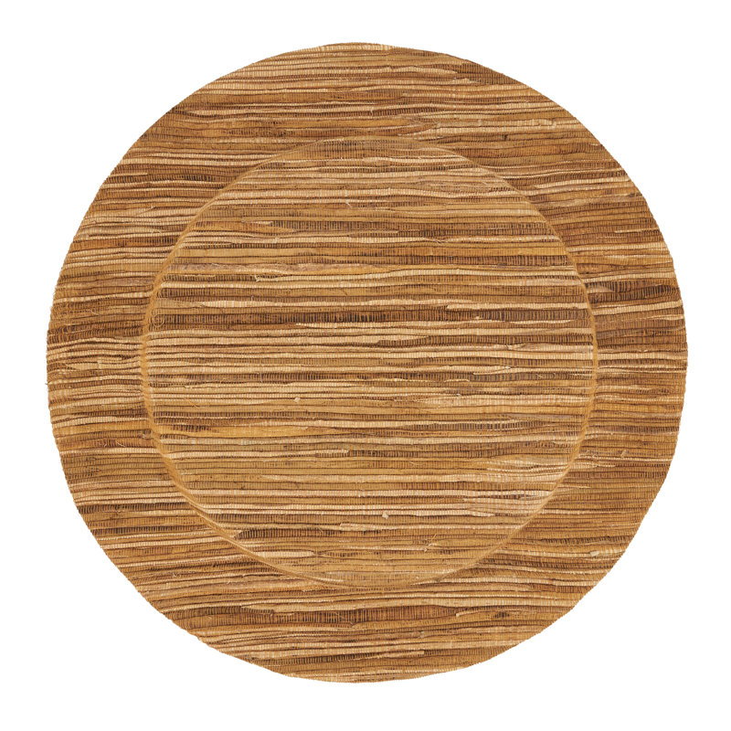 Natural Water Hyacinth Round Charger Plates Set of 4