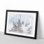 Pink Japanese Cherry Tree in Spring Sketch - Picture Frame Graphic Art Print-56874929-56874932