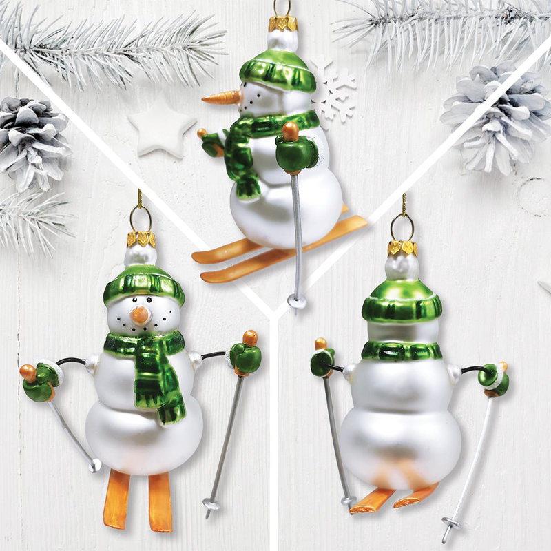 Javlyn 6'' Glass Hanging Figurine Ornament
