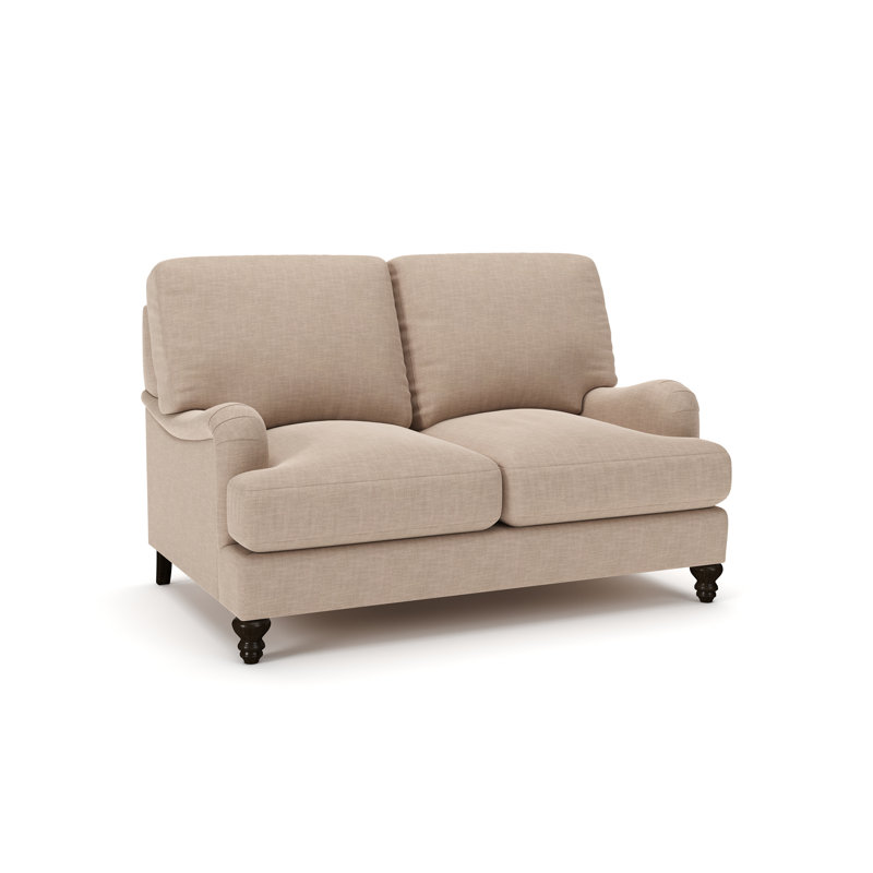 Walters Upholstered 59'' Loveseat, Conversation Linen Basketweave