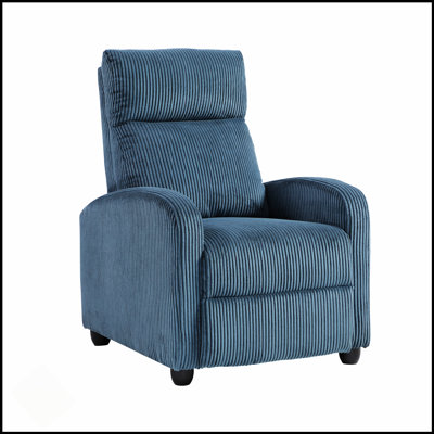 Fauteuil inclinable moderne avec dossier en velours côtelé et structure en bois massif pour un confort et un style ultimes