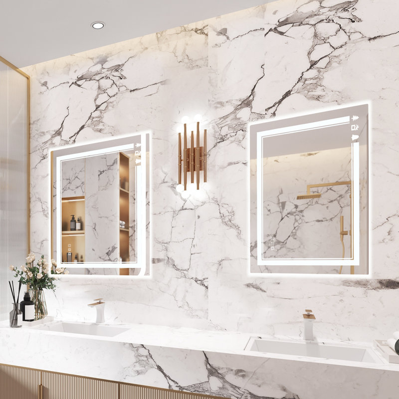 Miroir de salle de bain Bilgi, 28 po x 20 po