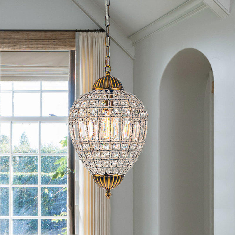 Lustre globe Ennu, H 18,9 po x l 11,8 po x P 11,8 po