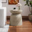 Saish Outdoor Lightweight Concrete Side Table