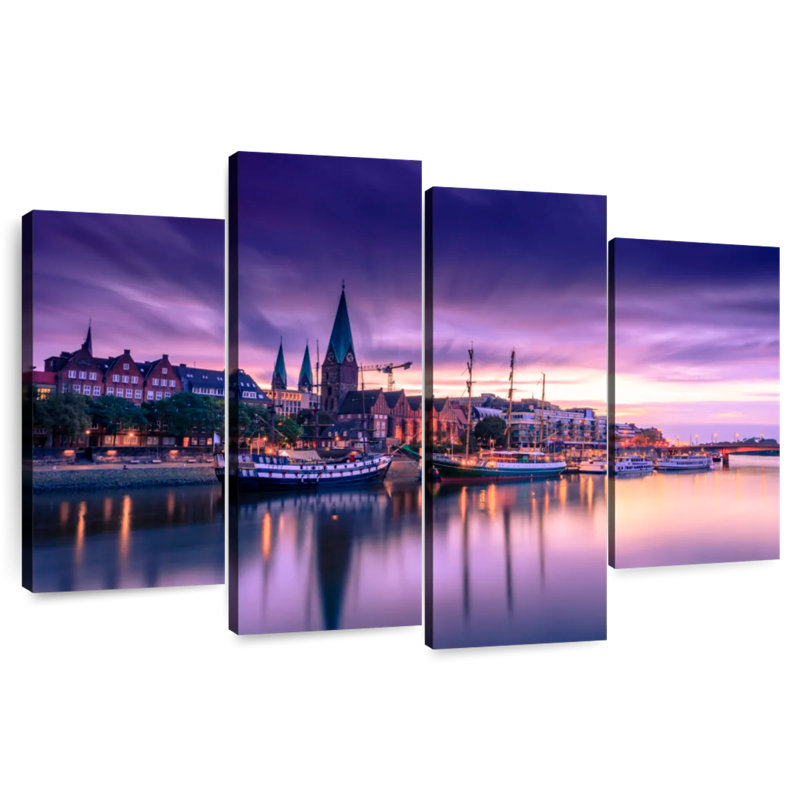 Lever de soleil mauve Nicci Bremen, H 22 po x l 36 po