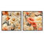 Boule - Ensemble de 2 collages carrés floraux-101847519-101847518