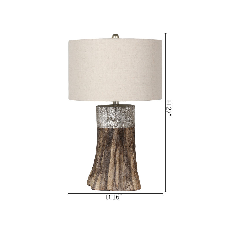 Transitional 1-Light Polyresin Base Table Lamp 