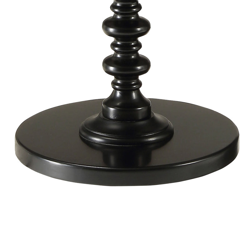Table de salle à manger noire - peu encombrante et élégante traditionnelle pour la légèreté