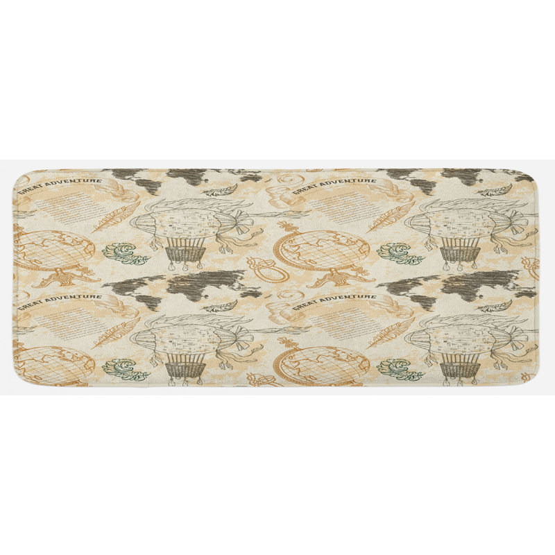 Eclectic Polyester Kitchen Mat