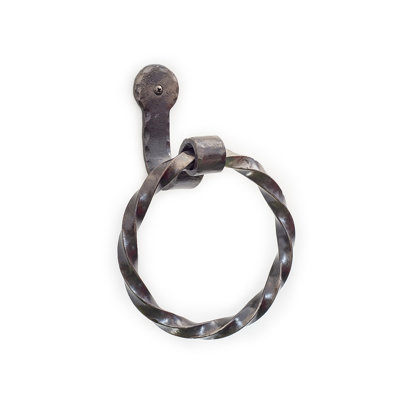 Hand Forged Wrought Iron Towel Ring