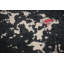 Tapis abstrait en laine fait à la main