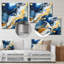 Sun Rays Ocean Blue White Gold II - plage et océan, art mural-742264724-742264726