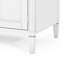 Meuble-lavabo double 60 po en bois massif avec plateau en acrylique, blanc-572245146