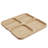 Denmark Tools for Cooks 4-Section Bamboo Charcuterie Board with Locking Plastic Lid and Handle