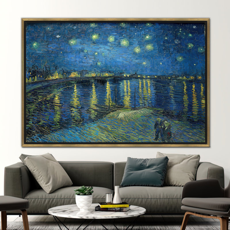 Print on Canvas, Framed Print without Mat, Gold, 20 cm H x 30 cm W