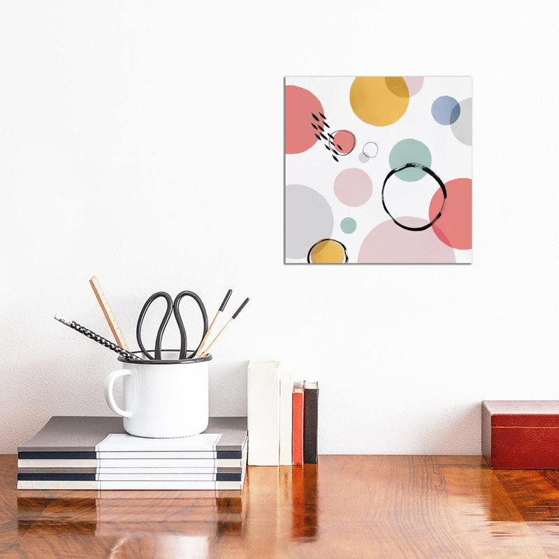 Colour Motion I by Isabelle Z - Wrapped Canvas Painting, 30.48cm H x 30.48cm W x 1.91cm D