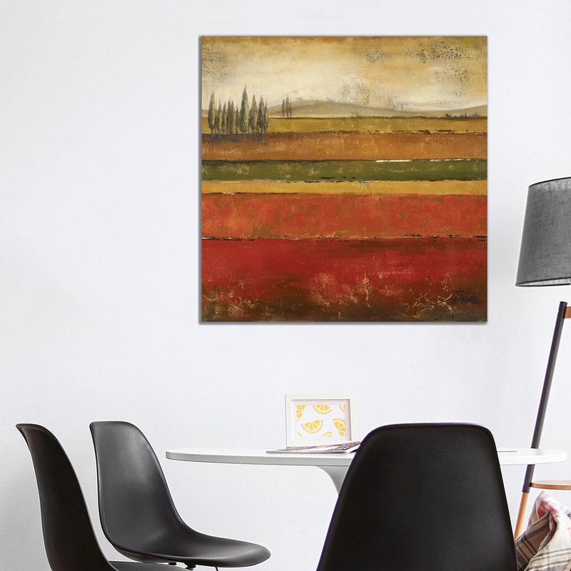 Reproduction d’art graphique, "Tuscany II" par Patricia Pinto, Toile tendue, Pas de tapis, H 37 po x l 37 po x P 1,5 po