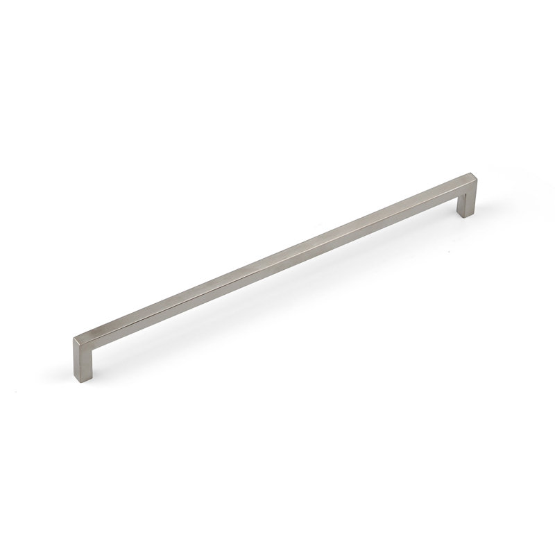 128mm Brushed Nickel Square Handle, 320mm