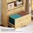 Tall Bookshelf with Storage Drawers,Modern Bookcase with File Cabinet