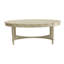 Table basse française - Fonction gracieuse et fonction de rangement ovale avec espace de charme