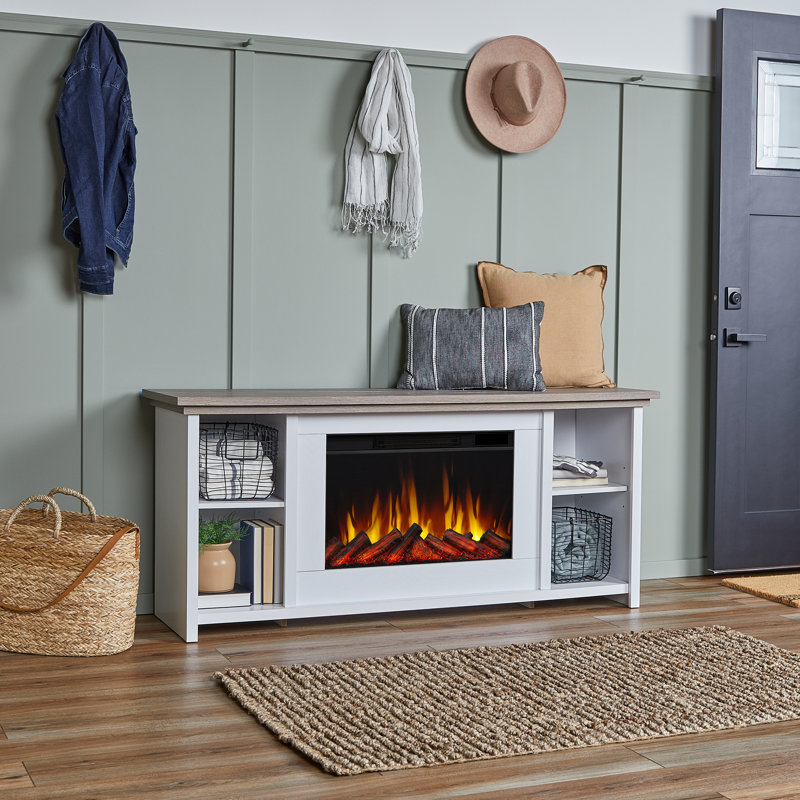 Tramore 62" TV Stand with Electric Fireplace by Real Flame