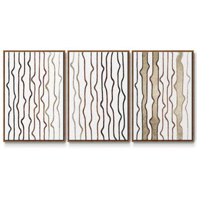 " Jagged Flow I " 3 - Pieces
