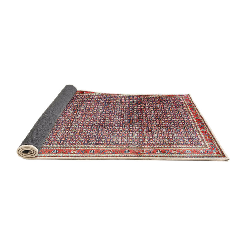 Tapis gris / noir / bleu Grudnitski, Rond 6 pi