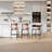 Emmorie Modern Counter Height Bar Stools , 28 Inch Upholstered Barstools with Curved Open Back & Round Seat, Plush Bouclé Fabric Bar Chairs for Kitchen Island, Dining Counter & Home Bar, Comfortable & Stylish (Set of 4)-1678560916