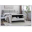 Banc de rangement en tissu Teddy