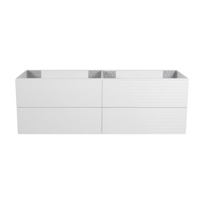 Coiffeuse Leonardo, blanc mat, fixation murale 60 sans lavabo
