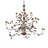 72" Wide Oak Leaf 15 Light Chandelier