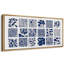 Abstract Botanical " Blue Botanical Elegant Floral Rustic Retro Art Decor Extra Large Artwork Pictures "-98041924-111665103