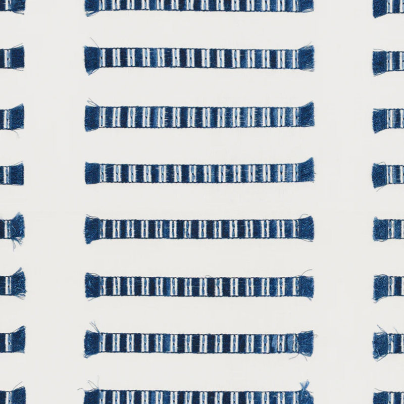 Latera Throw Blanket, White/Blue