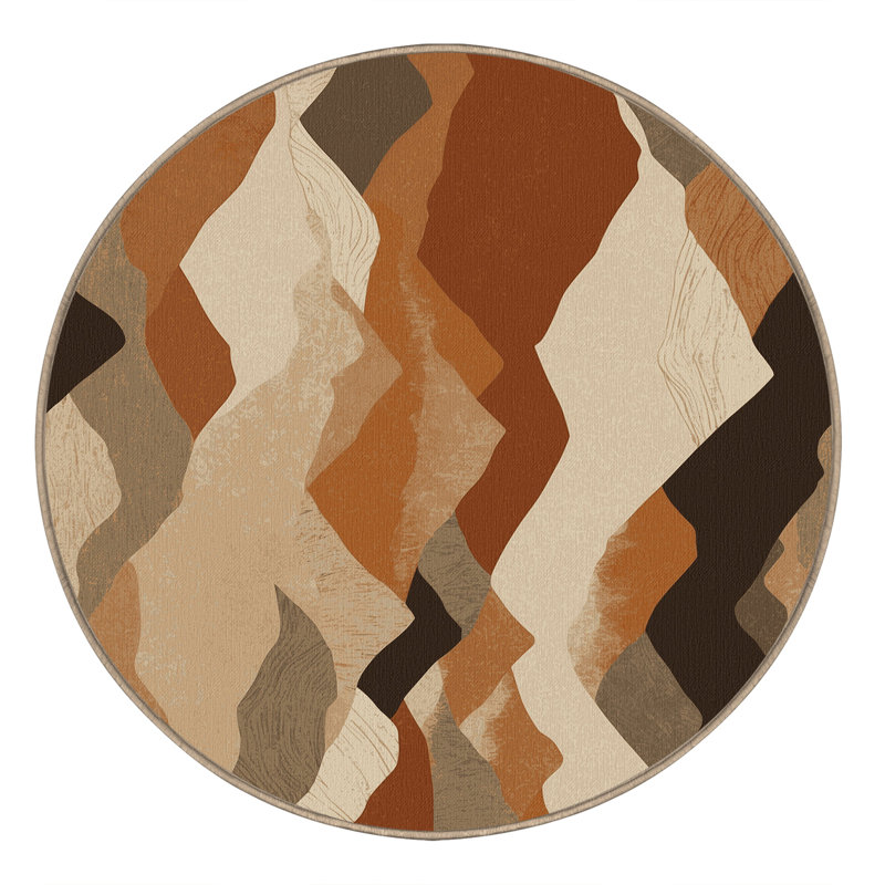 Moonlit Crest Rug, Round 3'