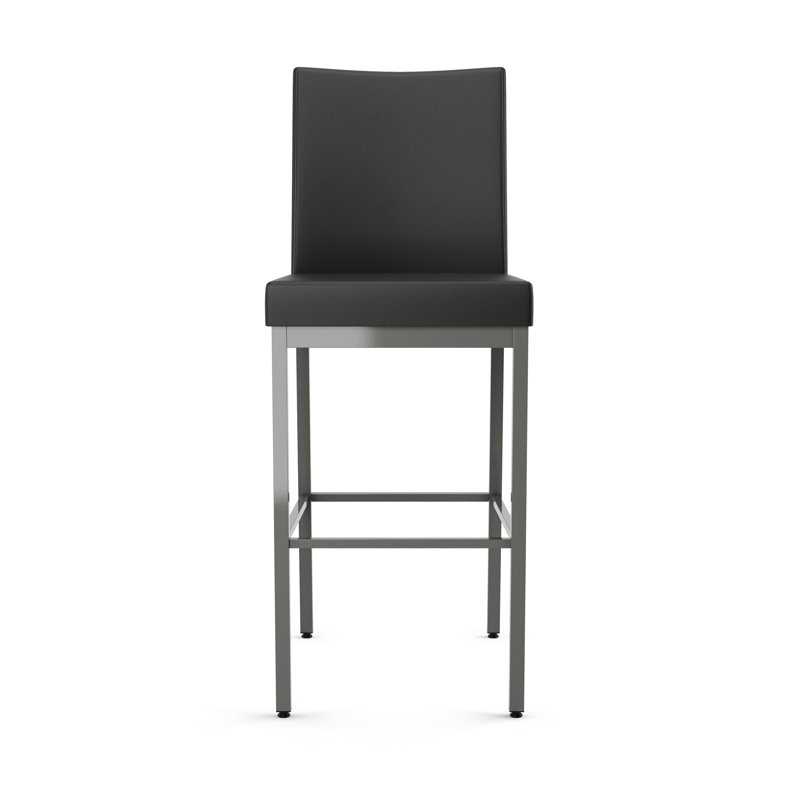Tabouret de bar et de comptoir Driggers, Gris, Tabouret de bar (siège d'une hauteur de 30 po), Noir