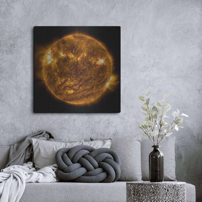 «The Sun» par Luxe Portfolio, art mural en métal, H 36 po x l 36 po