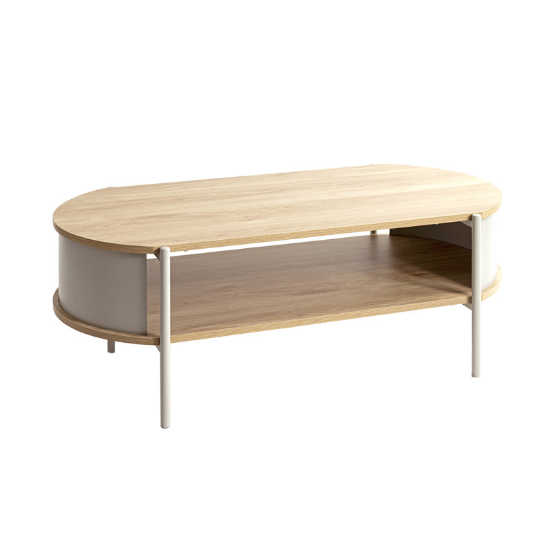 Coffee Table with Storage, Grey