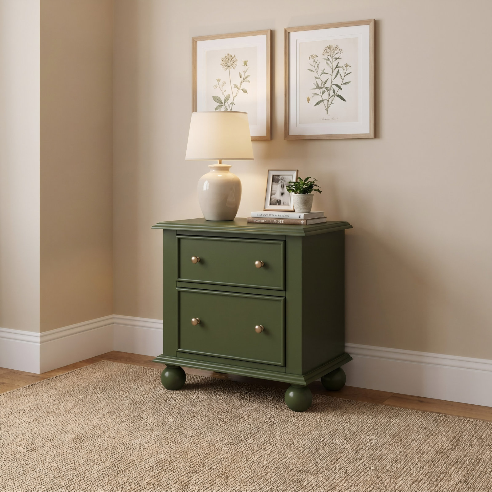 Selby Mahogany Nightstand, Juniper